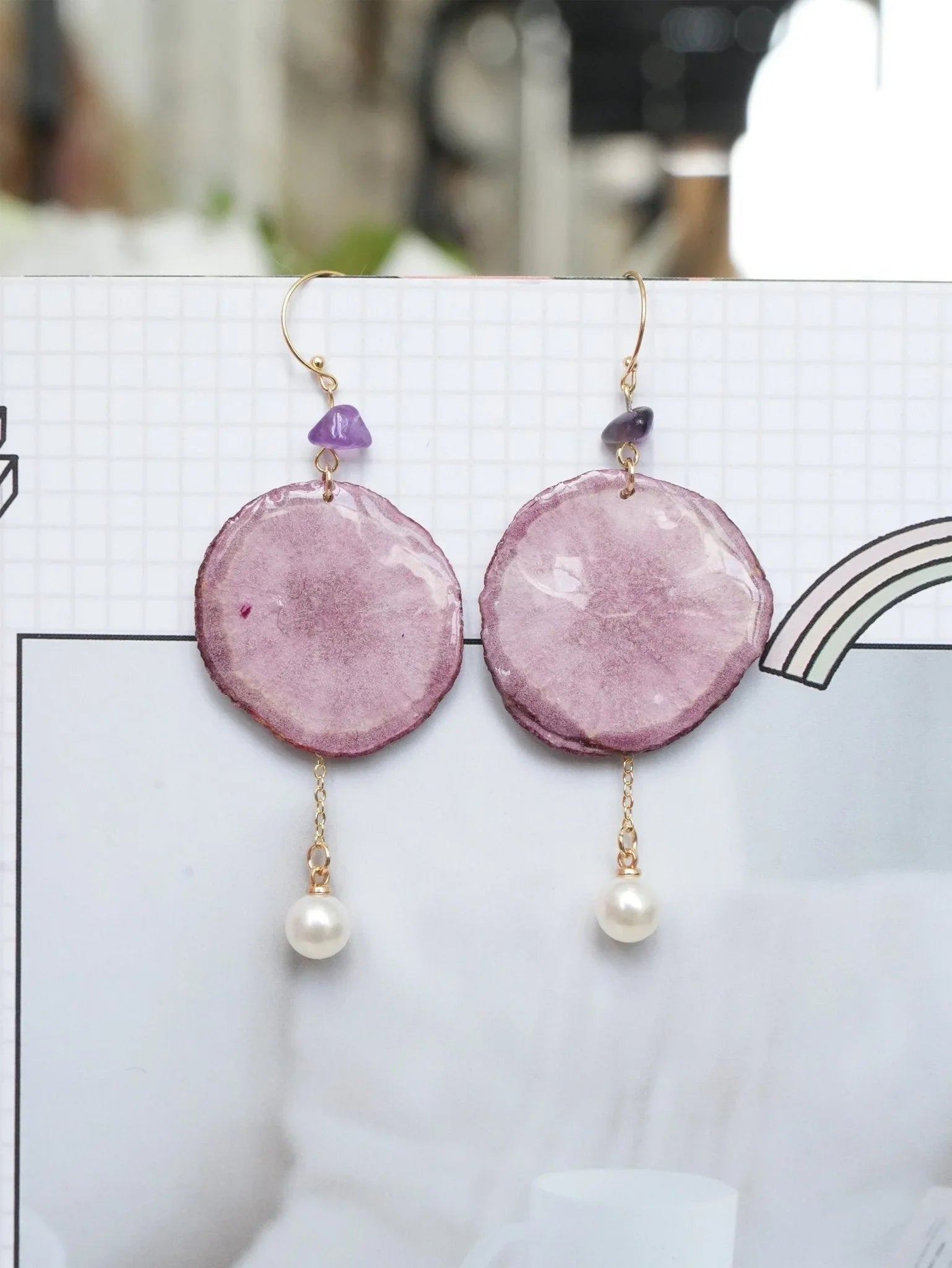 "Harvest Gem" Real Carrot＆Potato Earrings