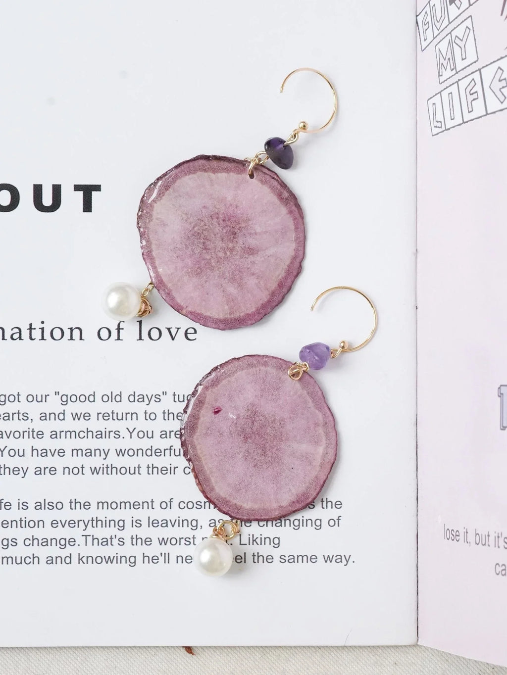 "Harvest Gem" Real Carrot＆Potato Earrings