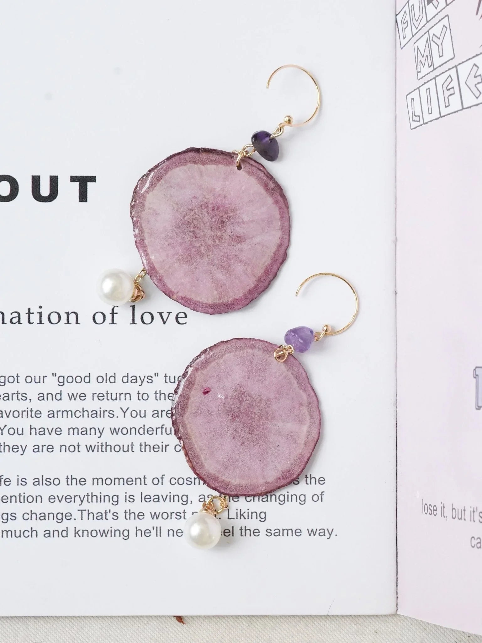 "Harvest Gem" Real Carrot＆Potato Earrings