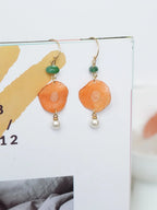 "Harvest Gem" Real Carrot＆Potato Earrings