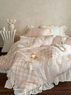 Haute Pearl TENCEL™ Bedding Set / White Romance Ever Lasting