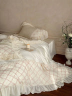 Haute Pearl TENCEL™ Bedding Set / White Romance Ever Lasting