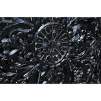 Hawk Black Hand carved 4 Door Buffet Sideboard