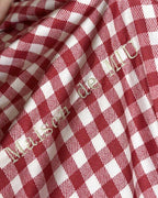 Hazel Vintage Gingham Ruffle Bedding Set / Black Ever Lasting