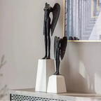 Headless Angel Abstract Figures Sculpture Ornaments Desk Decoration Cast Iron Angel Character Statue Crafts Modern Home Decor - House Of Avana