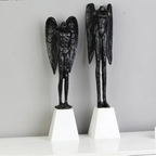 Headless Angel Abstract Figures Sculpture Ornaments Desk Decoration Cast Iron Angel Character Statue Crafts Modern Home Decor - House Of Avana