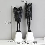 Headless Angel Abstract Figures Sculpture Ornaments Desk Decoration Cast Iron Angel Character Statue Crafts Modern Home Decor - House Of Avana