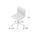 Heavy Duty Gray Channel-Tufted Conference Chair