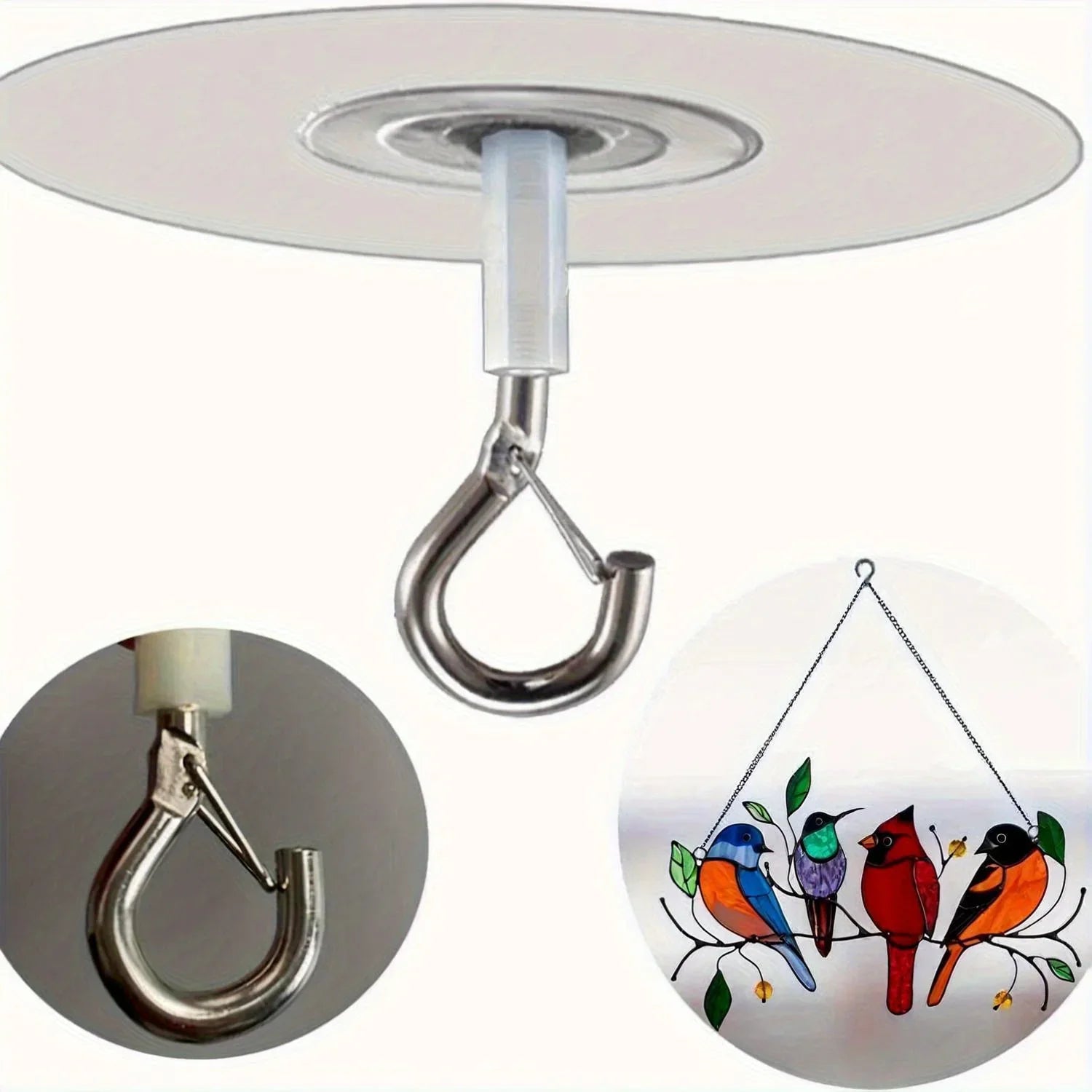 Stick Ceiling Hooks Heavy Duty Self-Adhesive Water Resistant Hooks for Ceiling Multifunctional Hooks for Balloons Wind Chimes | Halloween Props & Christmas DecorationsHanger (Black Friday Deal) House Of Avana