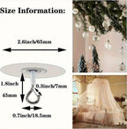 Stick Ceiling Hooks Heavy Duty Self-Adhesive Water Resistant Hooks for Ceiling Multifunctional Hooks for Balloons Wind Chimes | Halloween Props & Christmas DecorationsHanger (Black Friday Deal) House Of Avana