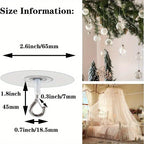 Stick Ceiling Hooks Heavy Duty Self-Adhesive Water Resistant Hooks for Ceiling Multifunctional Hooks for Balloons Wind Chimes | Halloween Props & Christmas DecorationsHanger (Black Friday Deal) House Of Avana