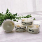 Herbal Tranquility, Premium Coconut-soy Wax Tea Light Crystal Candle, 1oz, detail shot - House Of Avana