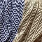 Herringbone Cotton Blanket Mélange Home