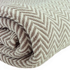 Herringbone Cotton Blanket Mélange Home
