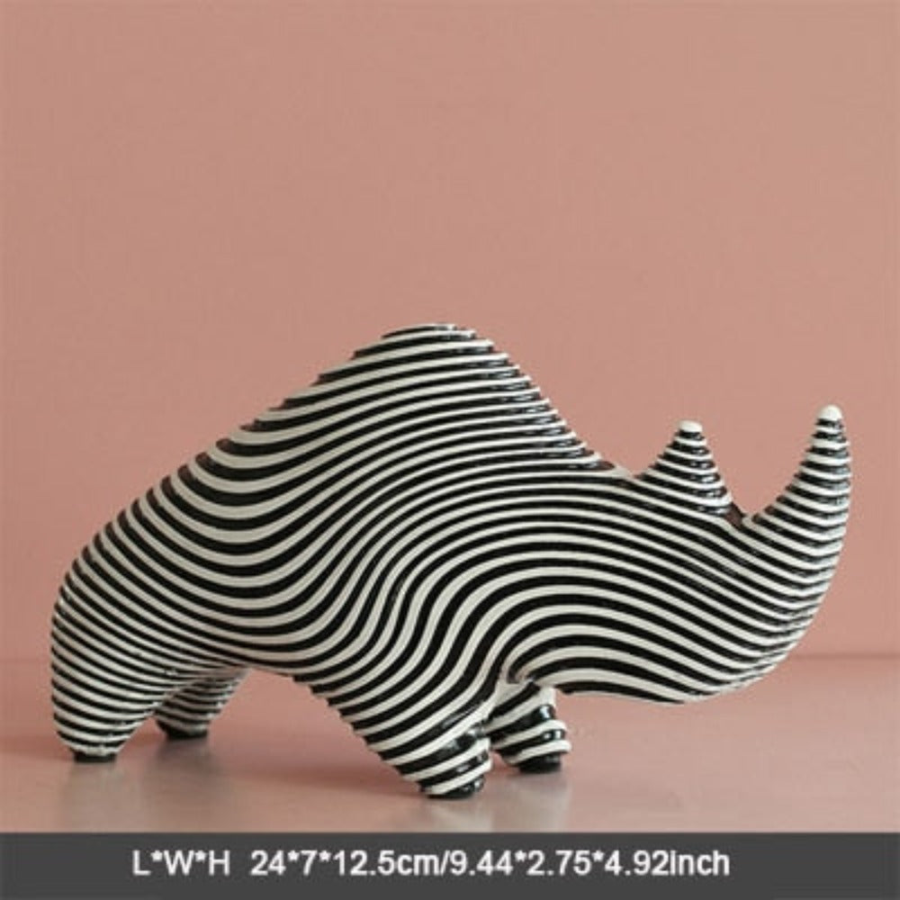 Farm Animal Sculpture – Gray Resin [[SKU:HOA-SCU-534]]