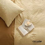 Hidden Garden Jacquard Floral Bedding Set / Moss Green Ever Lasting