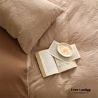 Hidden Garden Jacquard Floral Bedding Set / Moss Green Ever Lasting