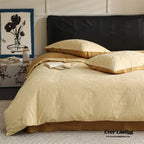 Hidden Garden Jacquard Floral Bedding Set / Moss Green Ever Lasting