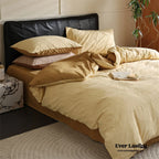 Hidden Garden Jacquard Floral Bedding Set / Moss Green Ever Lasting