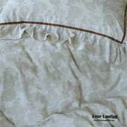 Hidden Garden Linen Cotton Floral Ruffle Bedding Set Ever Lasting