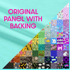 Hidden Pictures Blue Minky Quilt Panel - Original