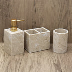 High-End Resin Bathroom Set with Empty Bottles for Hand Soap, Shampoo, and Various Lotions - Includes Toothbrush Holder, Mouthwash Cup, Soap Dish - Practical and Stylish Design, a Great Bathroom Kit, Bathroom Storage Cabinet, House Of Avana