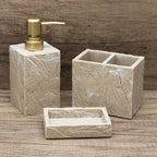 High-End Resin Bathroom Set with Empty Bottles for Hand Soap, Shampoo, and Various Lotions - Includes Toothbrush Holder, Mouthwash Cup, Soap Dish - Practical and Stylish Design, a Great Bathroom Kit, Bathroom Storage Cabinet, House Of Avana