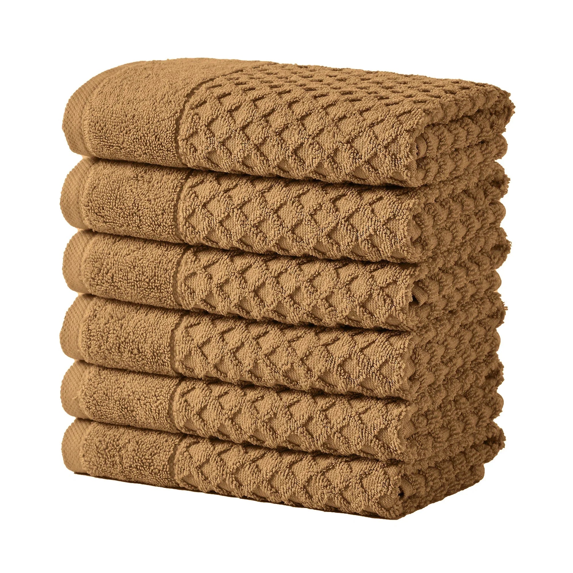 Cotton Diamond Waffle Weave Bath Towel Set - Grayson Collection