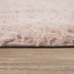 Solid Shag Rug Silky Soft & Fluffy In Cream RugYourHome