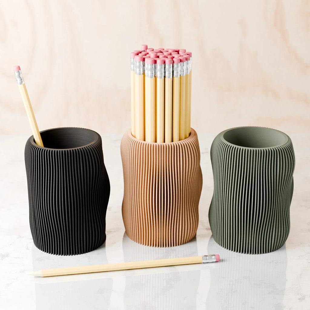 Bubbly Pencil Holder, angled view - House Of Avana