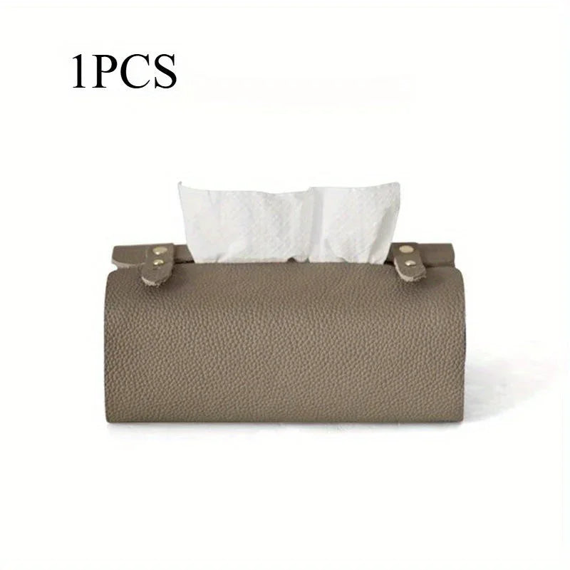 Tissue Box Holder - Luxury Faux Leather Small, product packaging - House Of Avana