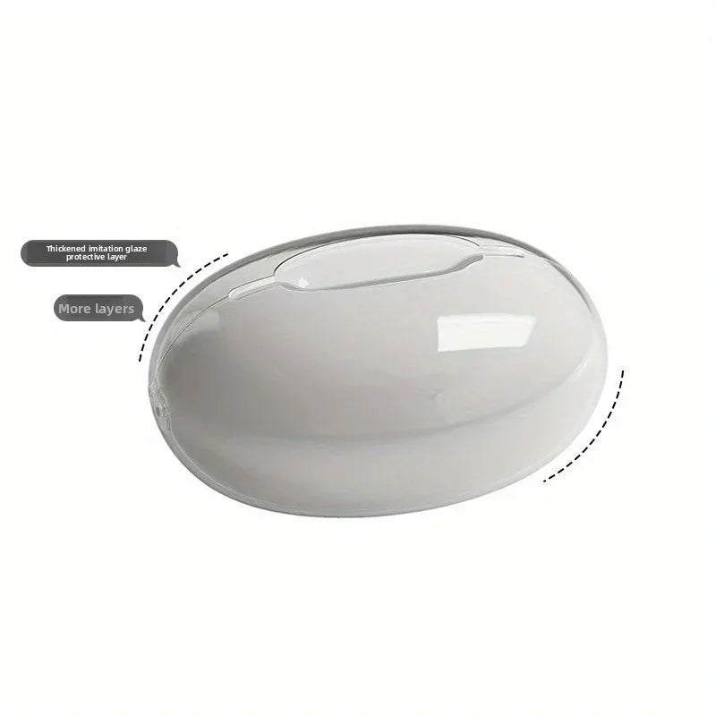 Teardrop-shaped Glossy Plastic Tissue Box. Simple Design, Suitable for a Variety of Scenes. Home Living... - House Of Avana