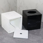 Tissue Box Holder - Luxury Marble, top view - House Of Avana