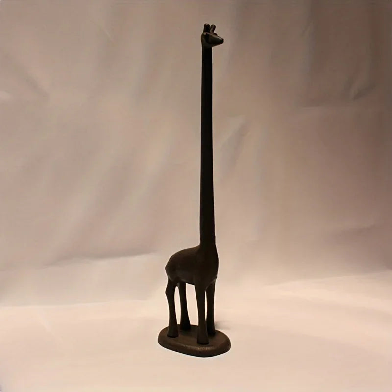 Tissue Holder - Modern Metal Giraffe, side view - House Of Avana
