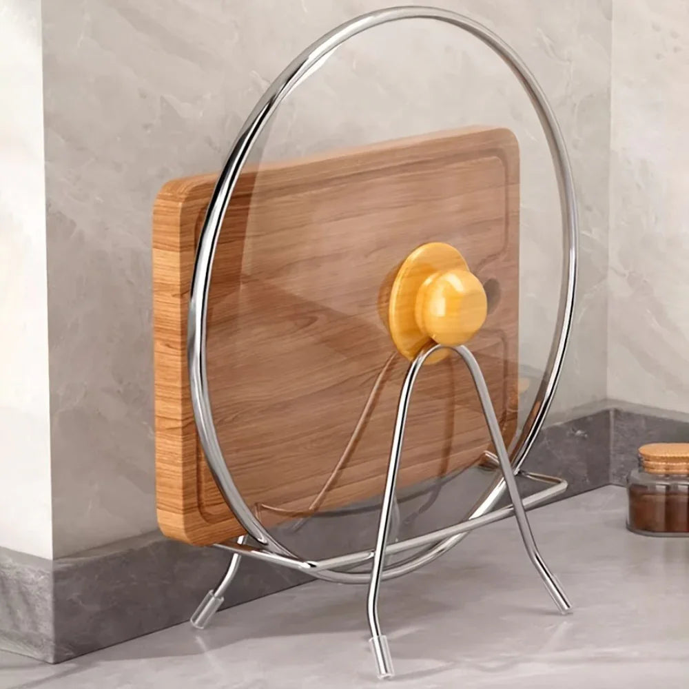 Multi-functional Chopping Board & Utensil Holder | Reinforced Design with Circular Cutouts for Knives,... - House Of Avana