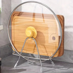 Multi-functional Chopping Board & Utensil Holder | Reinforced Design with Circular Cutouts for Knives,... - House Of Avana