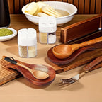 Elegant Wooden Spoon and Chopstick Holder - Modern Kitchen Organizer for Soup Spoons, Forks & Utensils,... - House Of Avana