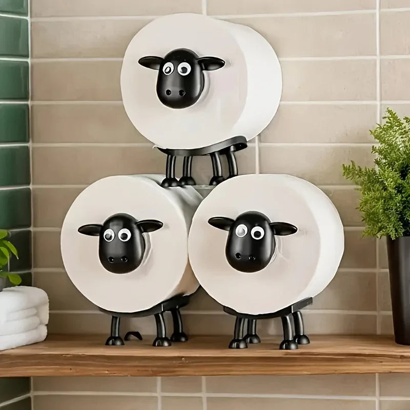 3-pack Sheep Handmade Toilet Paper Holder - House Of Avana