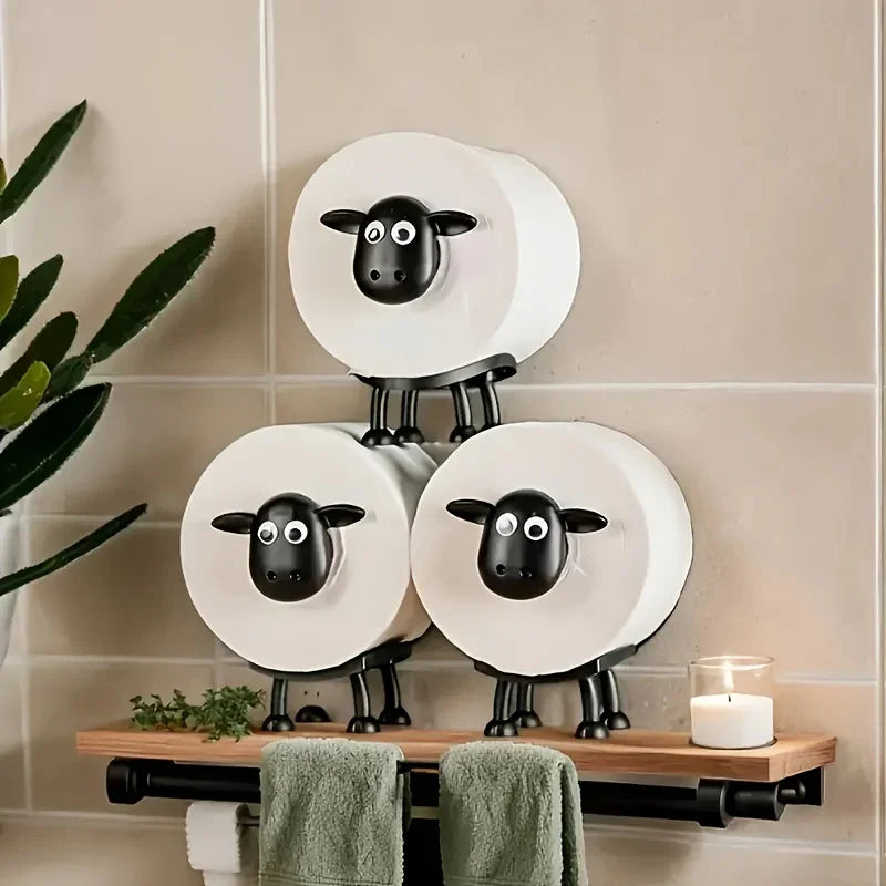 3-pack Sheep Handmade Toilet Paper Holder - House Of Avana
