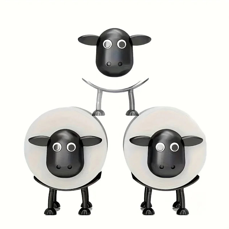3-pack Sheep Handmade Toilet Paper Holder - House Of Avana