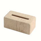 Tissue Box Holder - Modern Wooden Small, angled view - House Of Avana