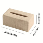 Tissue Box Holder - Modern Wooden Small, detail shot - House Of Avana