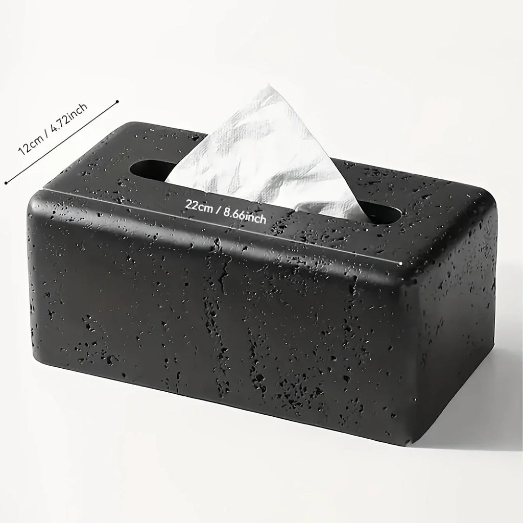 Tissue Box Holder - Modern Wooden Small, lifestyle image - House Of Avana
