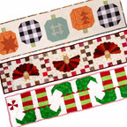 Holiday Quilted Table Runner Kit Bundle Block Party Quilt Co