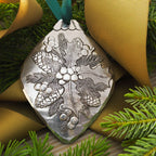 Holly Bulb Ornament
