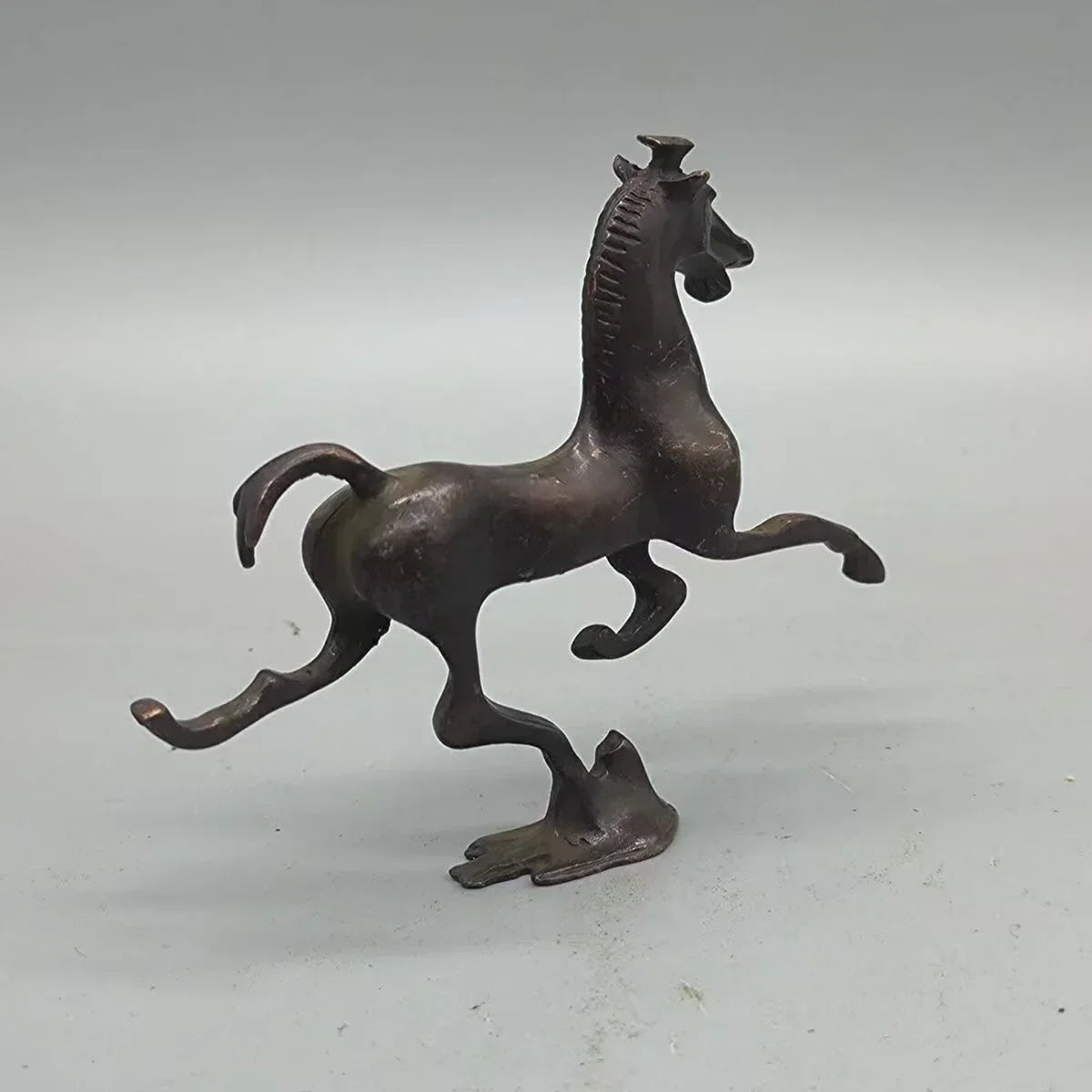 Horse Figurine - Bronze Metal Desk