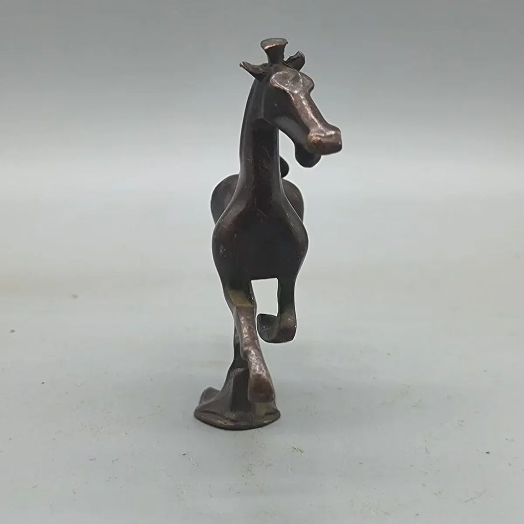 Horse Figurine - Bronze Metal Desk