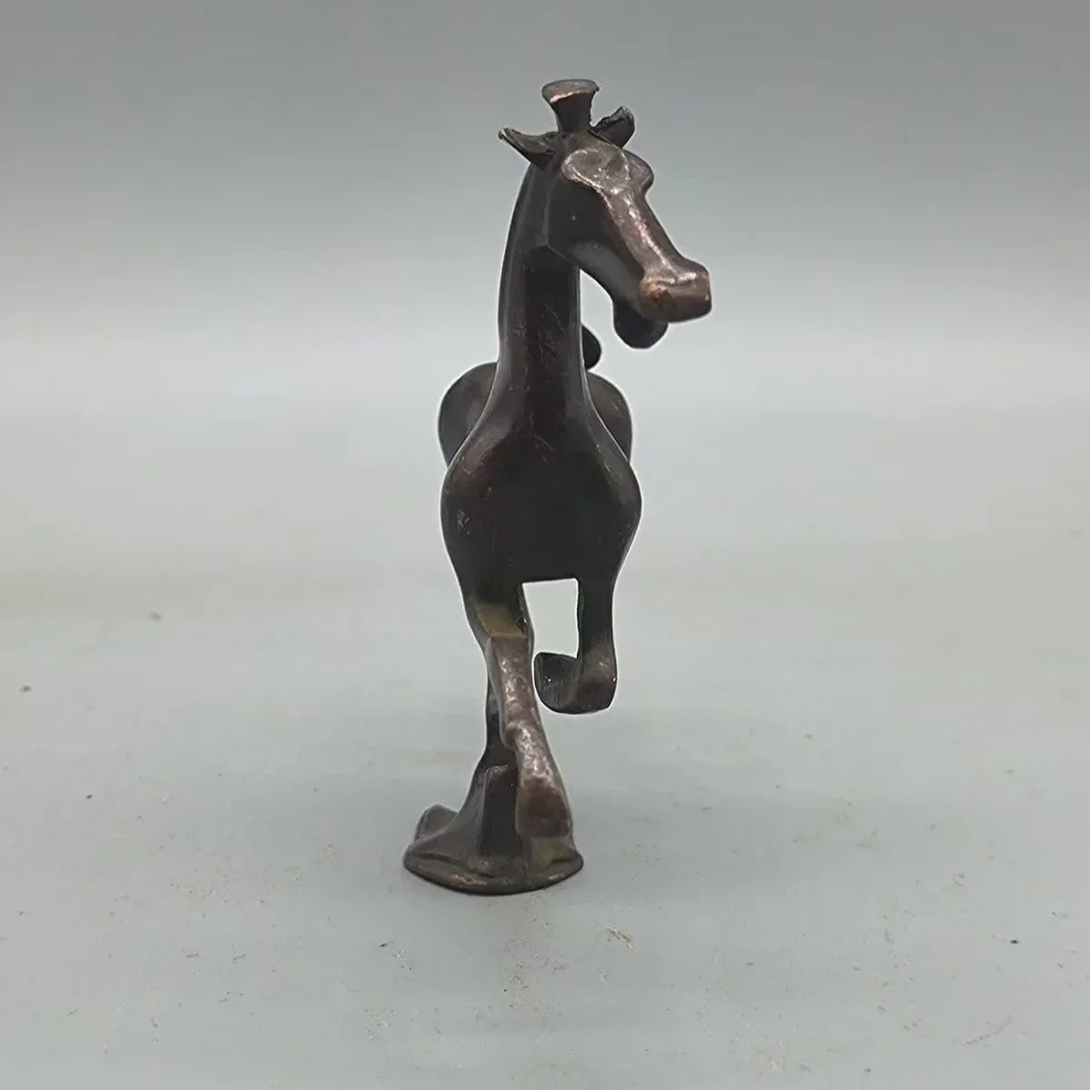 Horse Figurine - Bronze Metal Desk