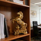 Horse Figurine - Chinese Prancing Bronze Statue