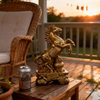 Horse Figurine - Chinese Prancing Bronze Statue
